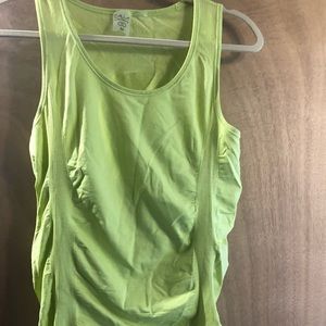 Lime green tank top